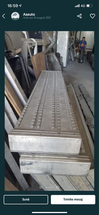 Rampe Aluminiu Utilaje / Cale incarcare 16/24/32/46/60 Tone