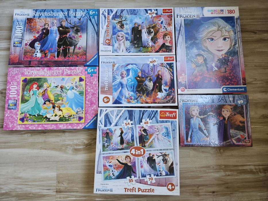 Пъзели за момичета: Disney Frozen & Princess:Trefl,Clementoni, Ravensb