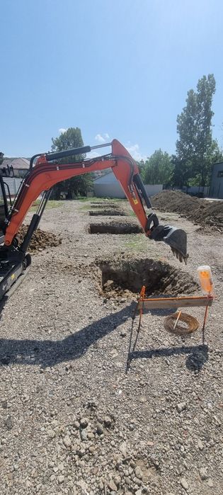 Miniexcavator, excavator, de inchiriat, inchiriere