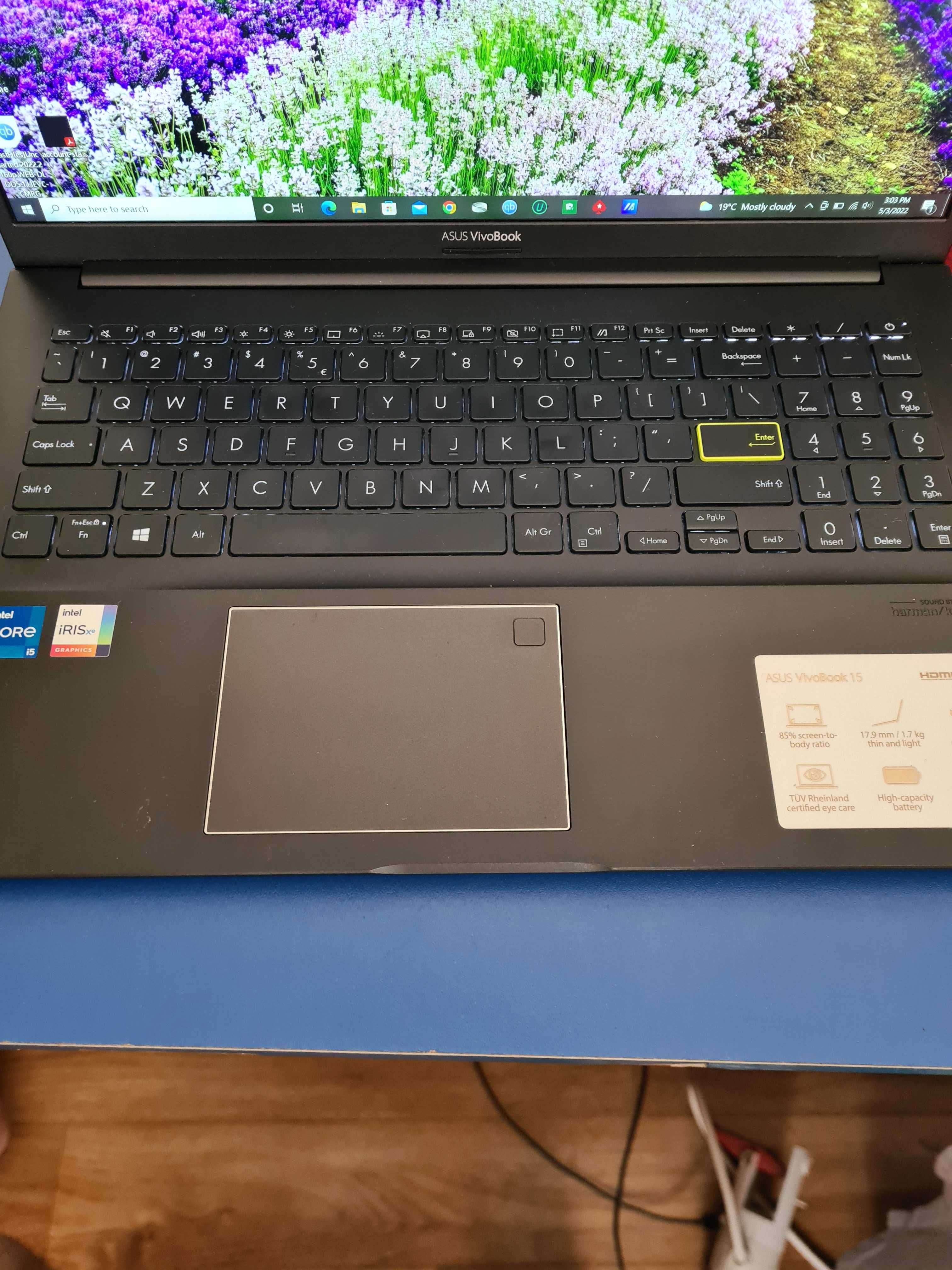 Laptop ASUS VivoBook 15.6"  2021 Full HD i5 ssd iris xe