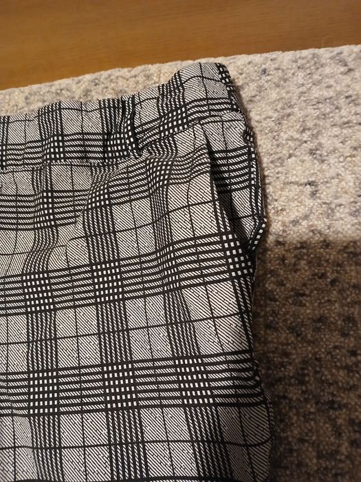 Дамски панталони-каре  и  ромб, сиво черни