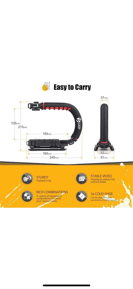 Stabilizator imagine Zeadio in forma de U