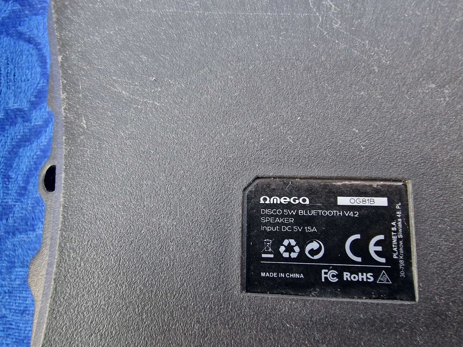 Boxa Omega 44164 OG81 Disco,5W, FM, microSD, USB, Bluetooth