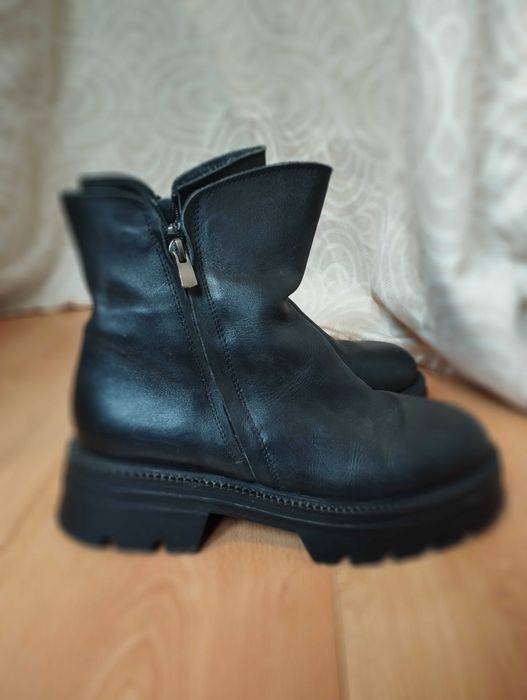 Сапоги кожа мех натуральный 39