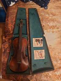 vioară veche 1910 Antal Braun