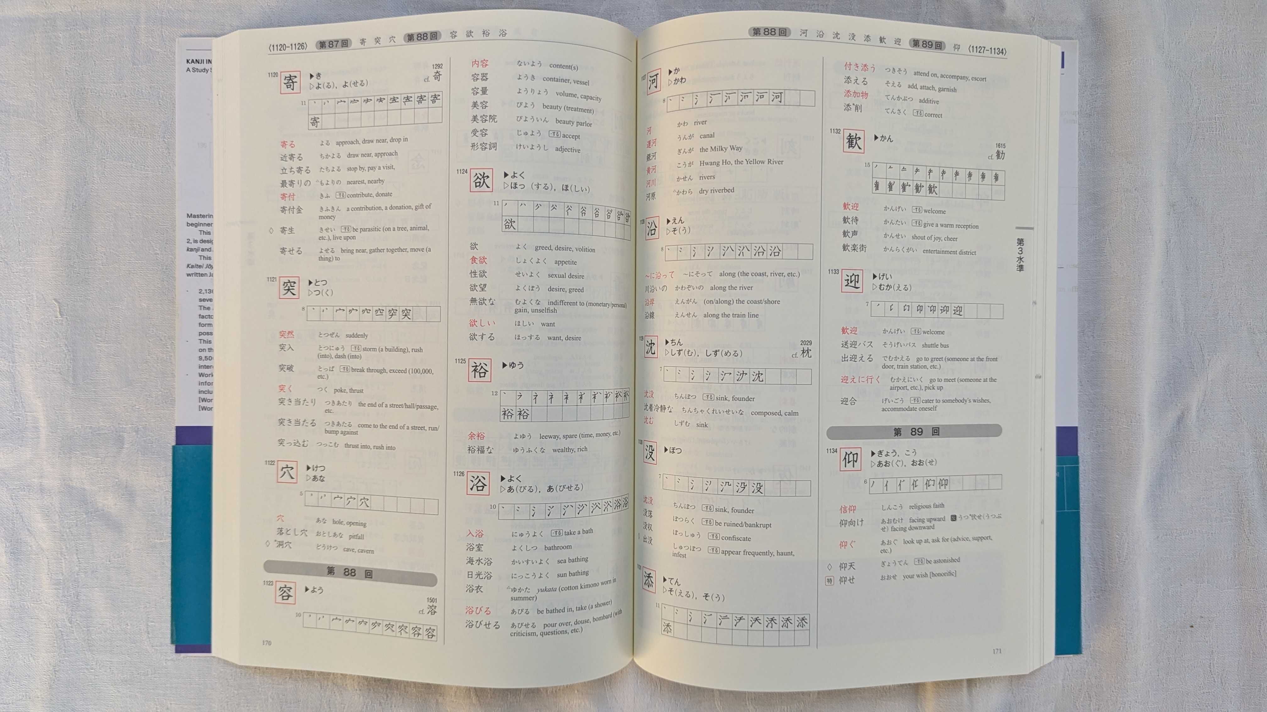 Manual japoneză "Kanji in Context" + workbook-urile asociate