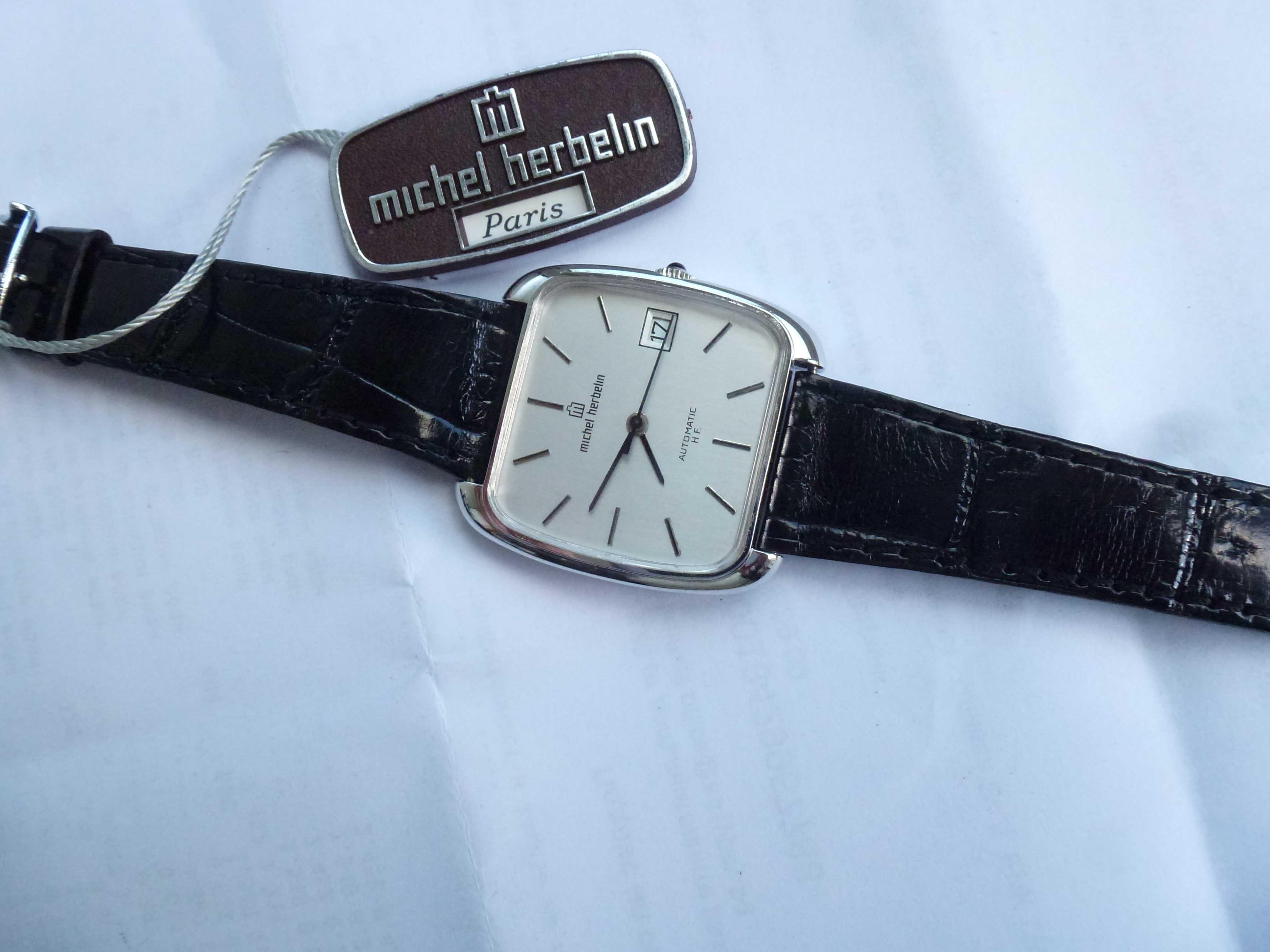 Michel herbelin Paris automatic H F mens watch square