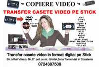 Transfer copiere casete video VHS, MiniDv, Hi8, Digital8, DVD pe Stick
