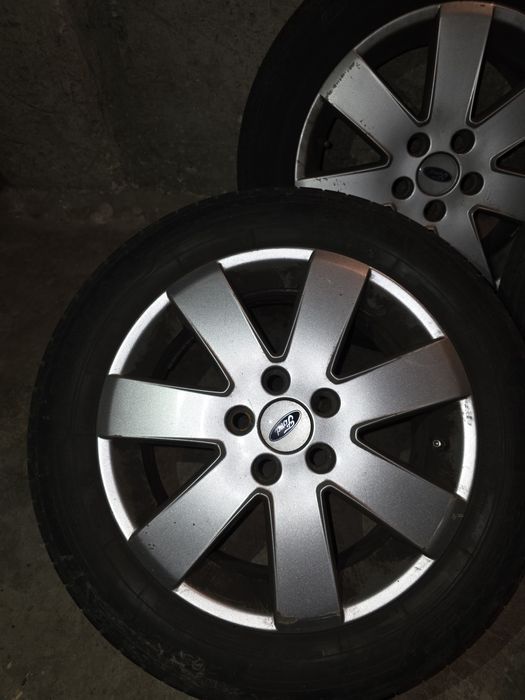 VÂND 4 JANTE + REZERVĂ FORD MONDEO ALIAJ, 16" cu cauciucuri vară