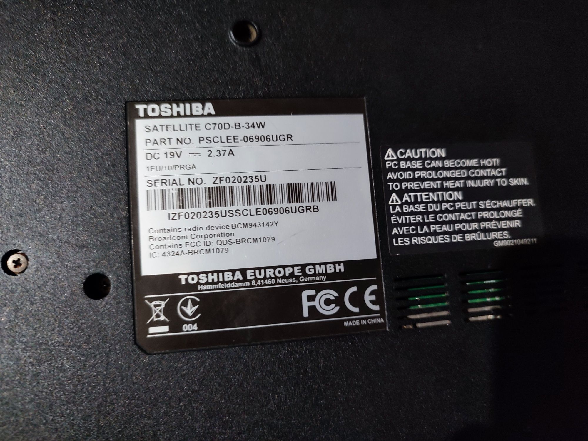 Laptop Toshiba  impecabil