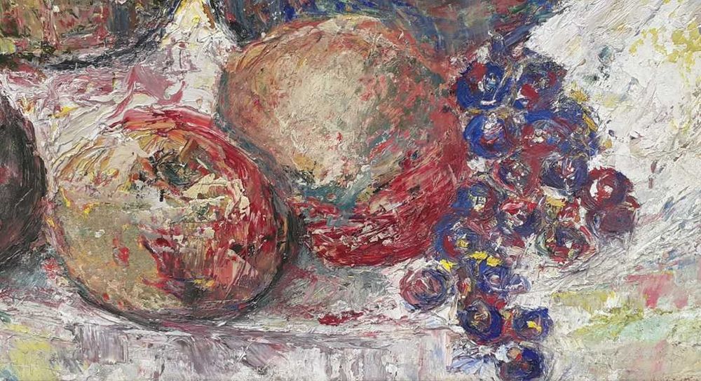 Tablou vechi - fructe   - semnat Schweitzer Cumpana