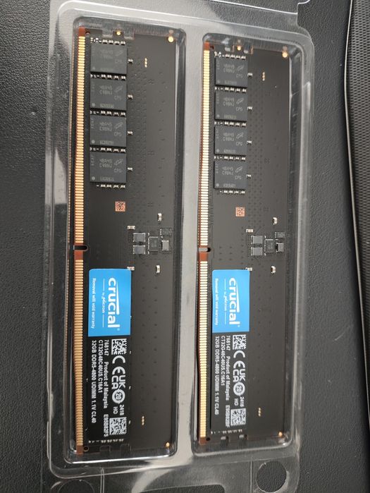 озу ddr5 2x32gb crucial 4800mhz