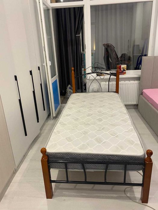 продам кровать, односпальная, новый матрац