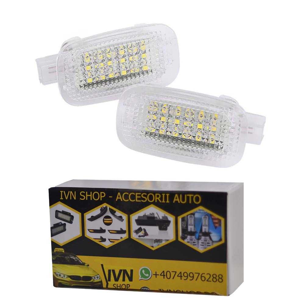 Lampi LED Picioare Portiere Portbagaj Parasolar dedicate Mercedes Benz