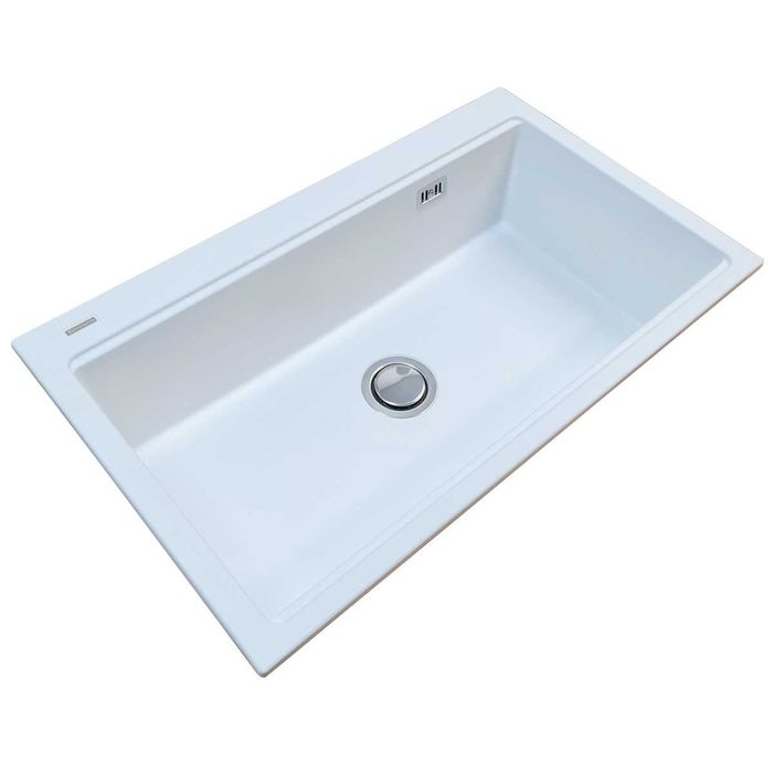 Chiuveta bucatarie granit CookingAid Kinga Workstation LX8610 Alba Mat
