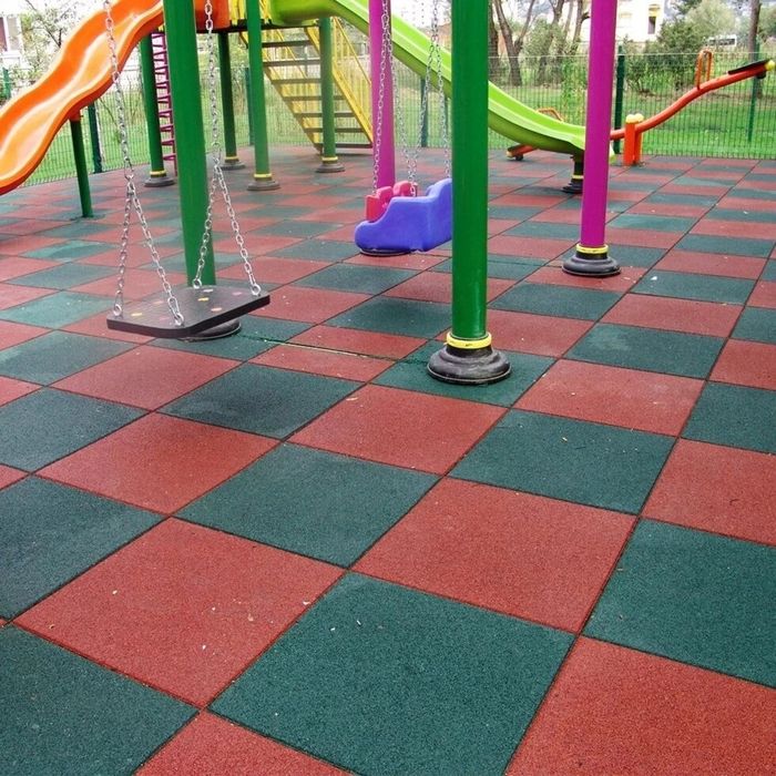 Бесшовное резиновое покрытие детский плошадок беговых дорожек