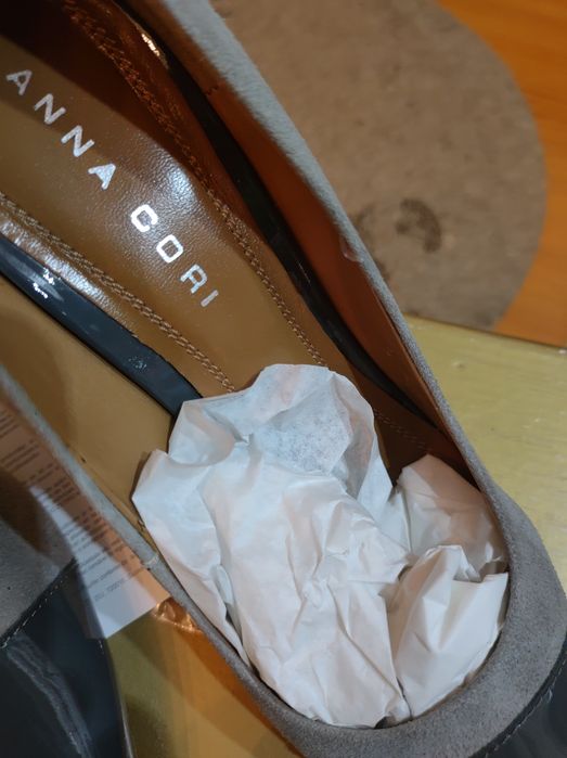 Pantofi din piele naturala gen "stiletto" ANA CORI