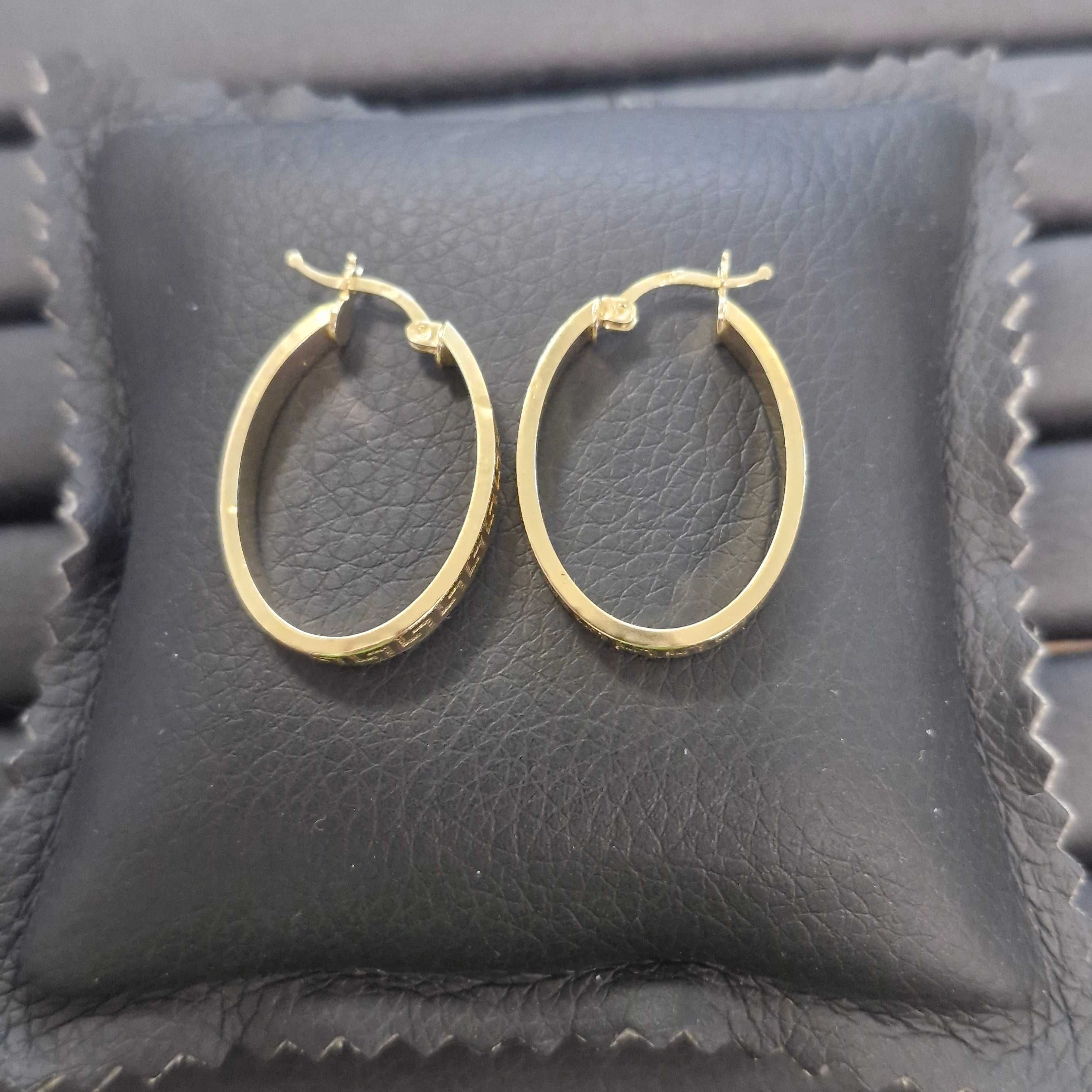 ( B31280.1 / Ag28 Doi Baieti ) Cercei Aur 14K - 3.45 grame / 1207 lei