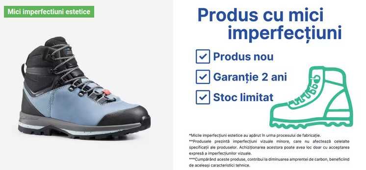 Bocanci înalți interior lat impermeabili SH TREK 100 - 42 - Decathlon