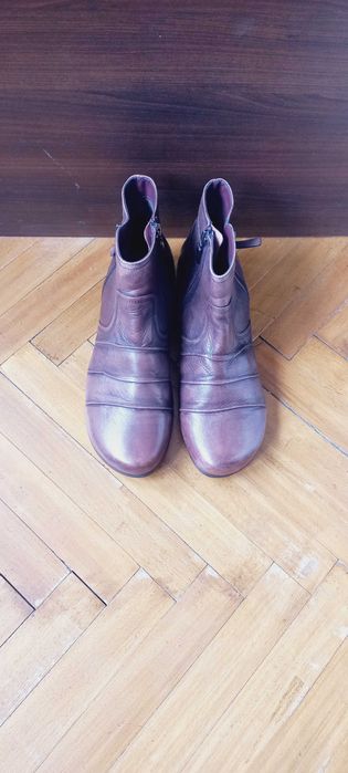Botine dama piele visiniu nr. 40