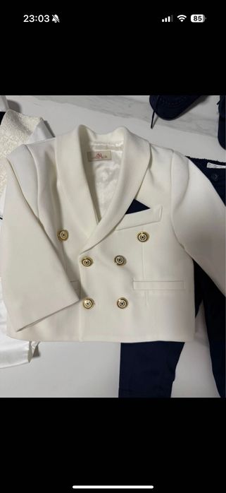 Costum de botez bebelus baiat