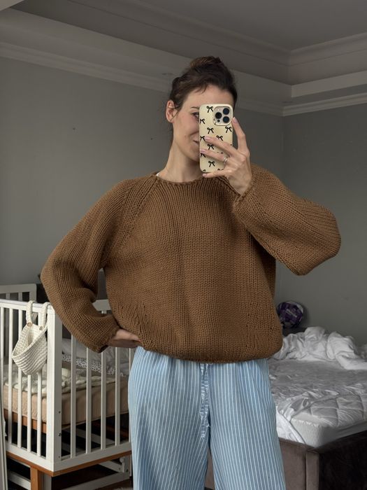 Свитер Zara коричневый