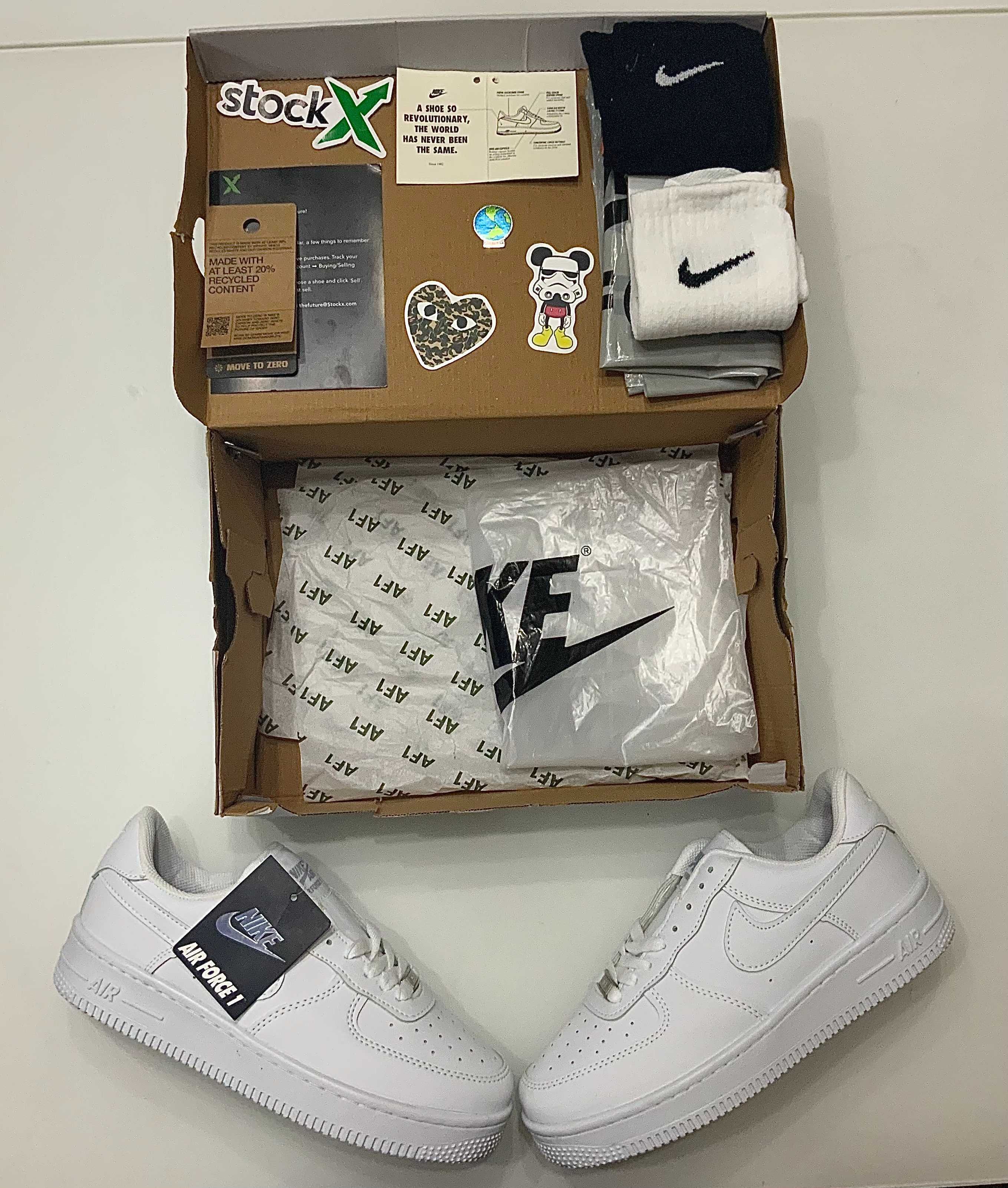 Nike Air Force 1 full white (бяло) (от 36 до 46 номер)