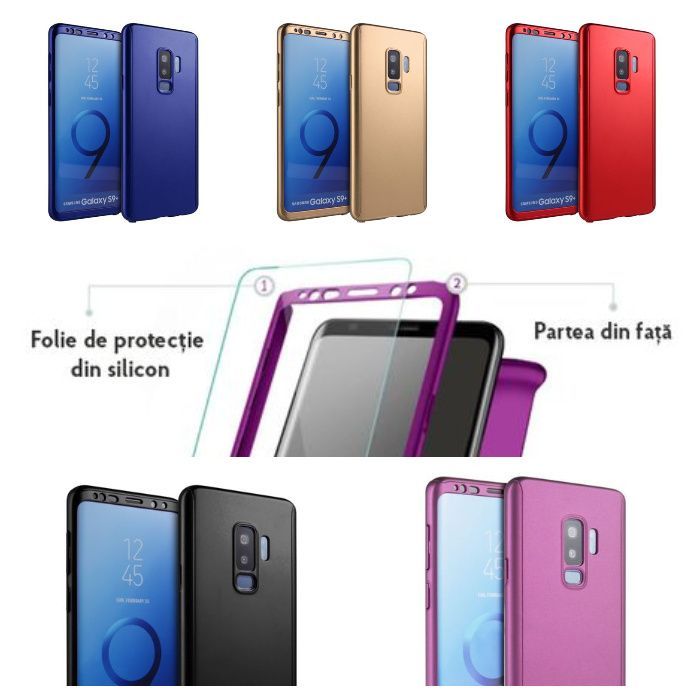 Husa protectie 360° fata + spate Samsung Galaxy S9 , S9 plus , Note 8