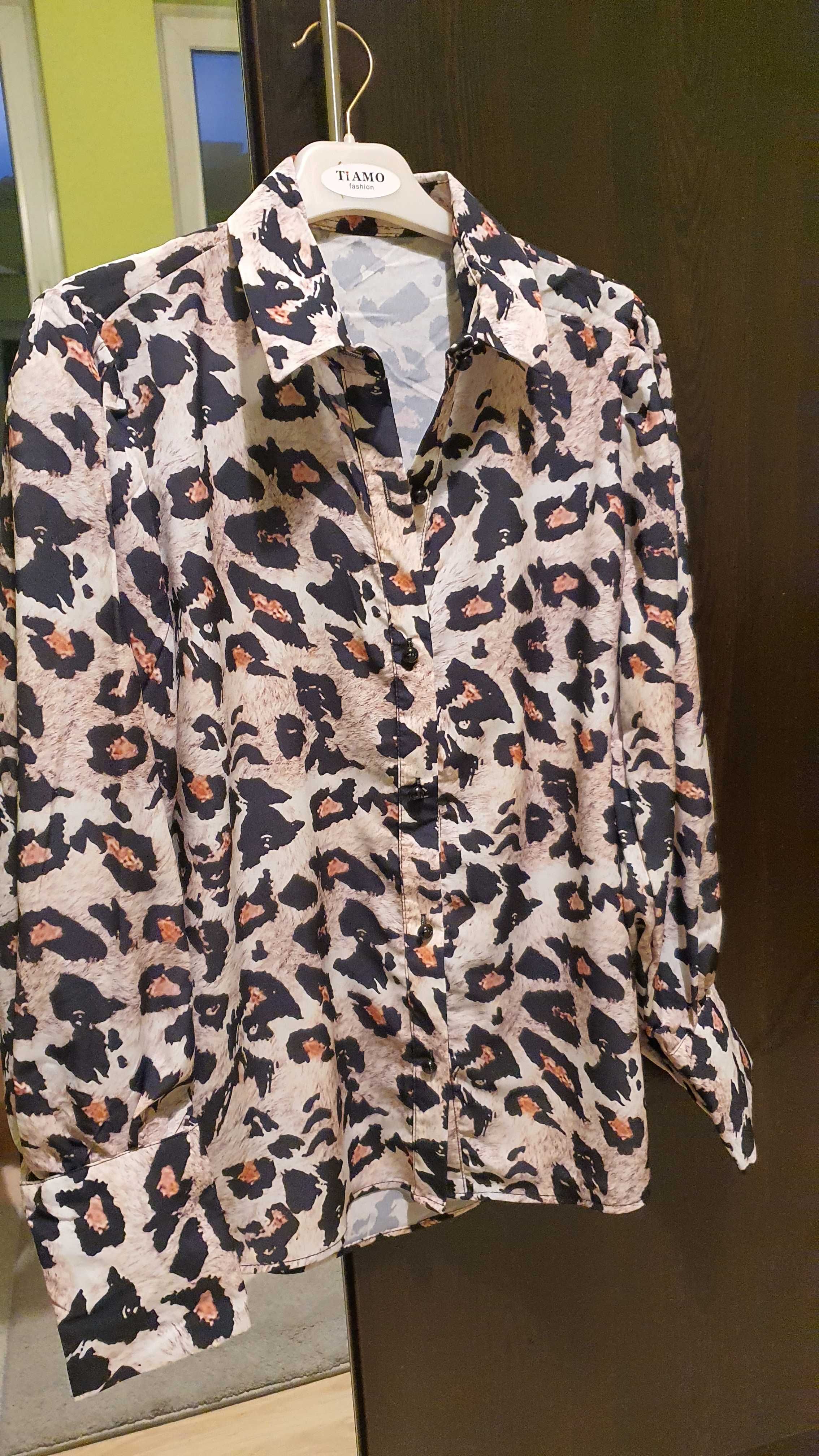 Нова дамска риза с леопардов десен