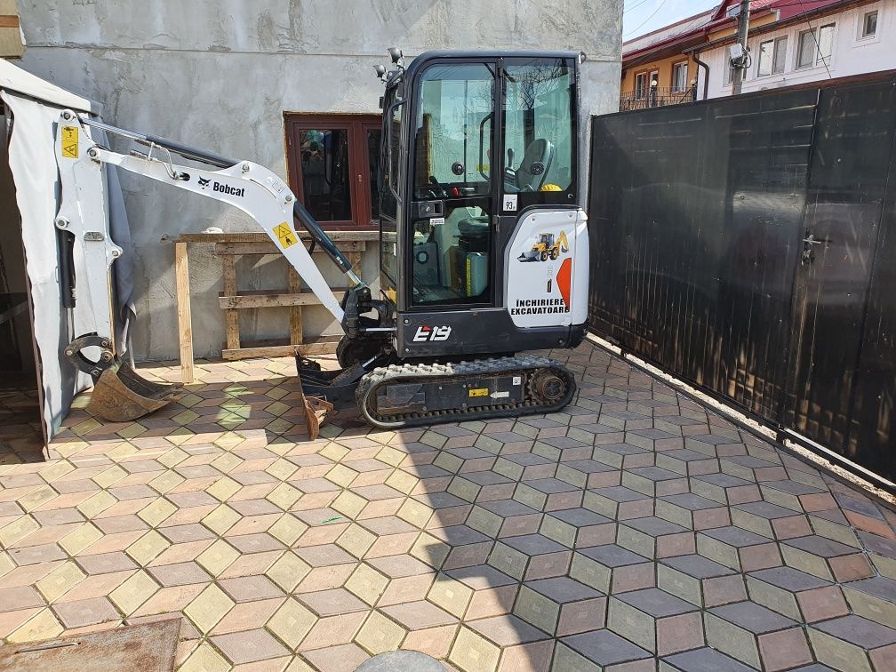 Miniexcavator cu picon