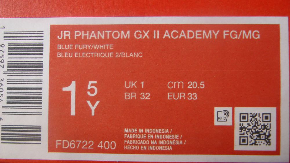 Ghete fotbal crampoane NOI Nike Phantom GX II Academy marimea 33