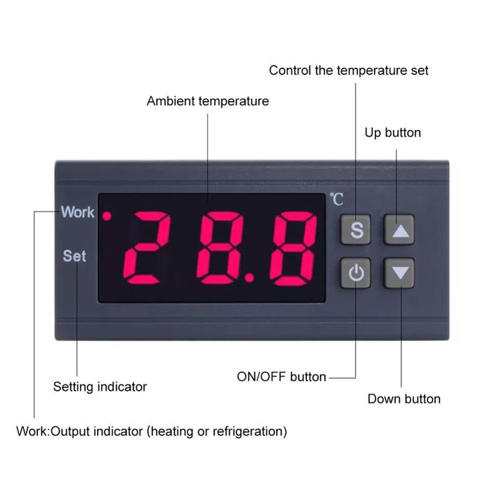 Терморегулятор МН 1210 брудер контроль температуры