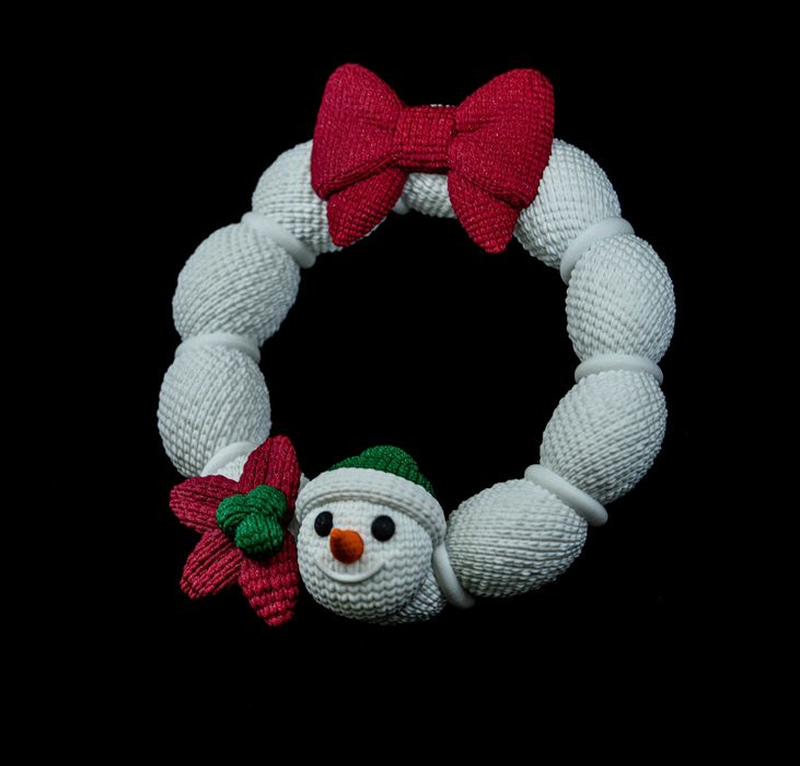 Coroniță Crăciun – Print 3D, Finisaj Premium, Lucrată Manual