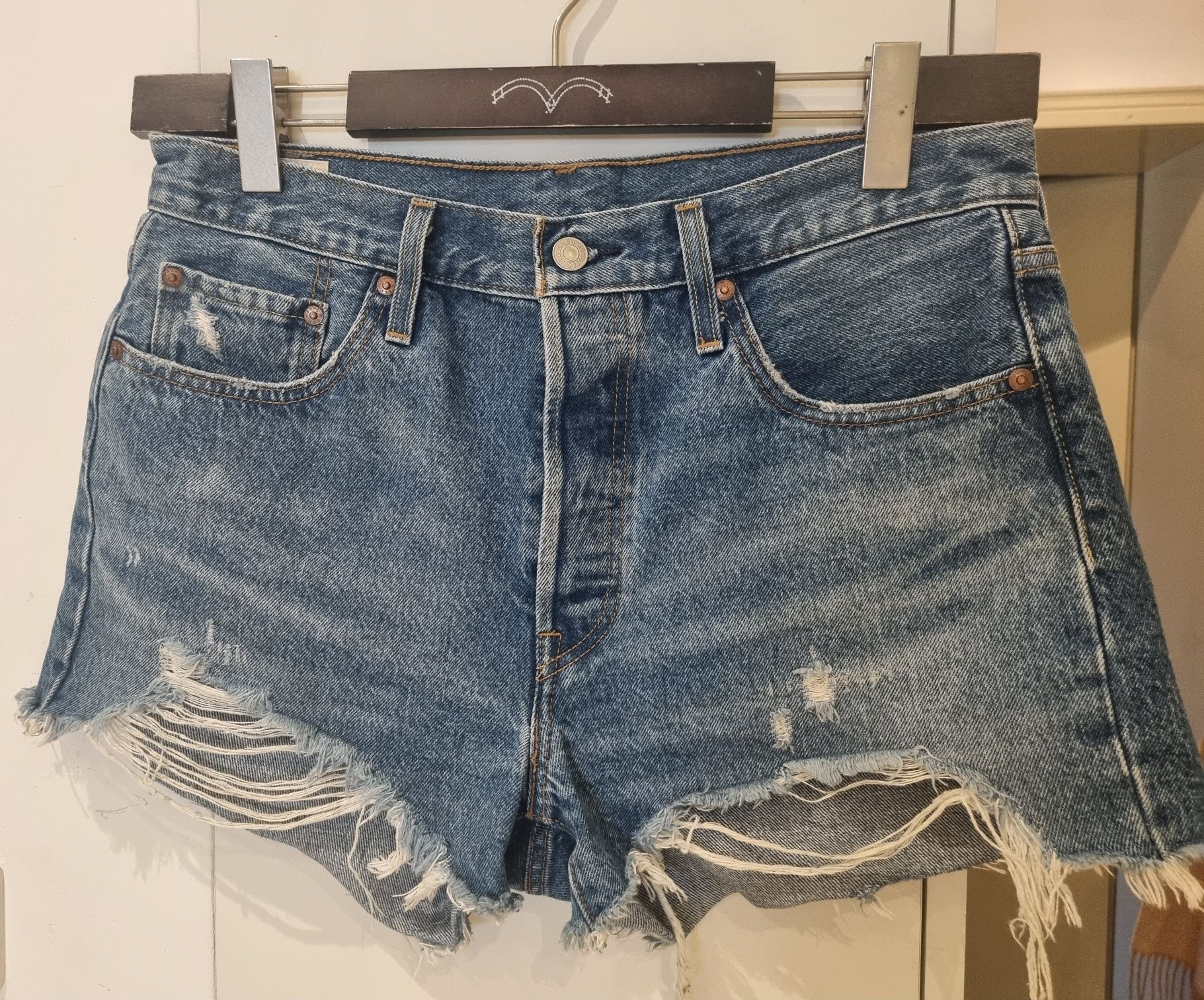 Къси дънкови панталони Levis