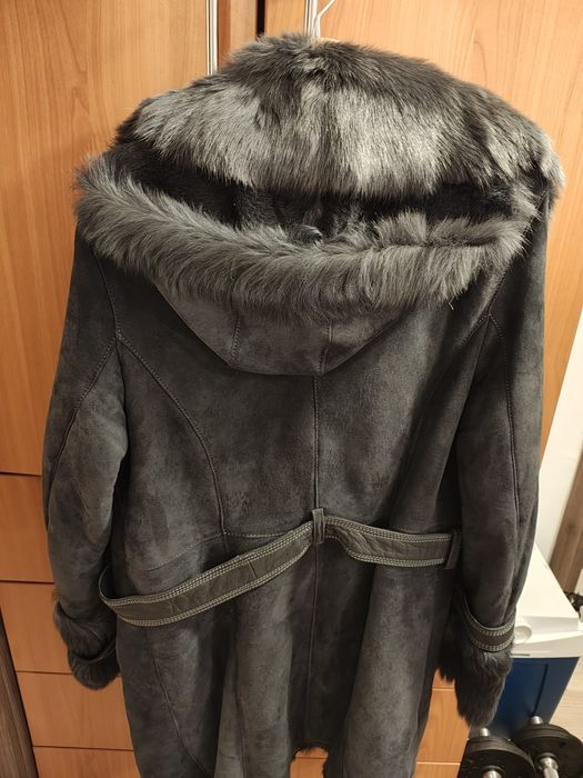 Cojoc dama blana naturala