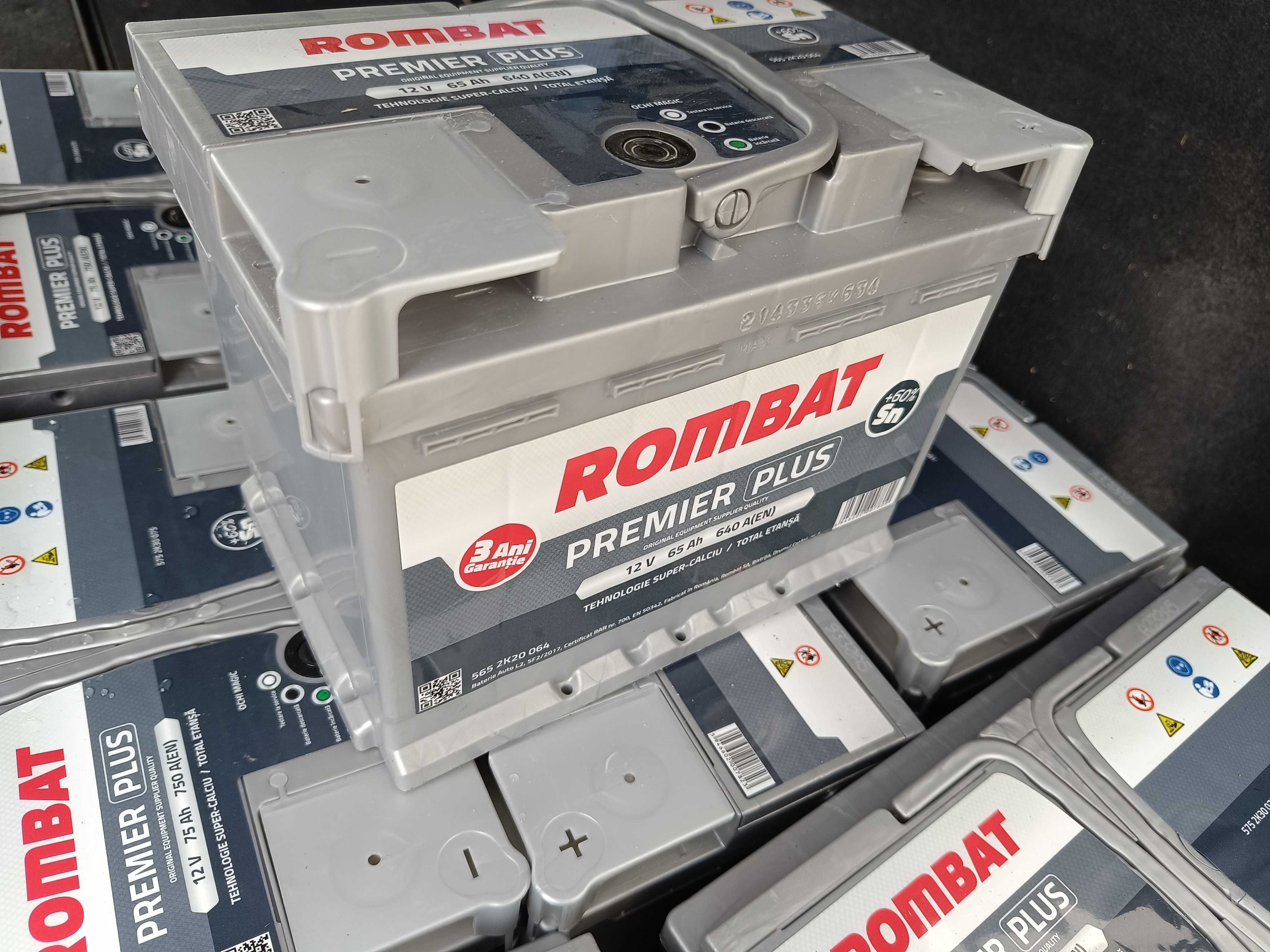 Baterie acumulator auto ROMBAT Premier Plus 65ah 70ah 75ah 80ah 85ah