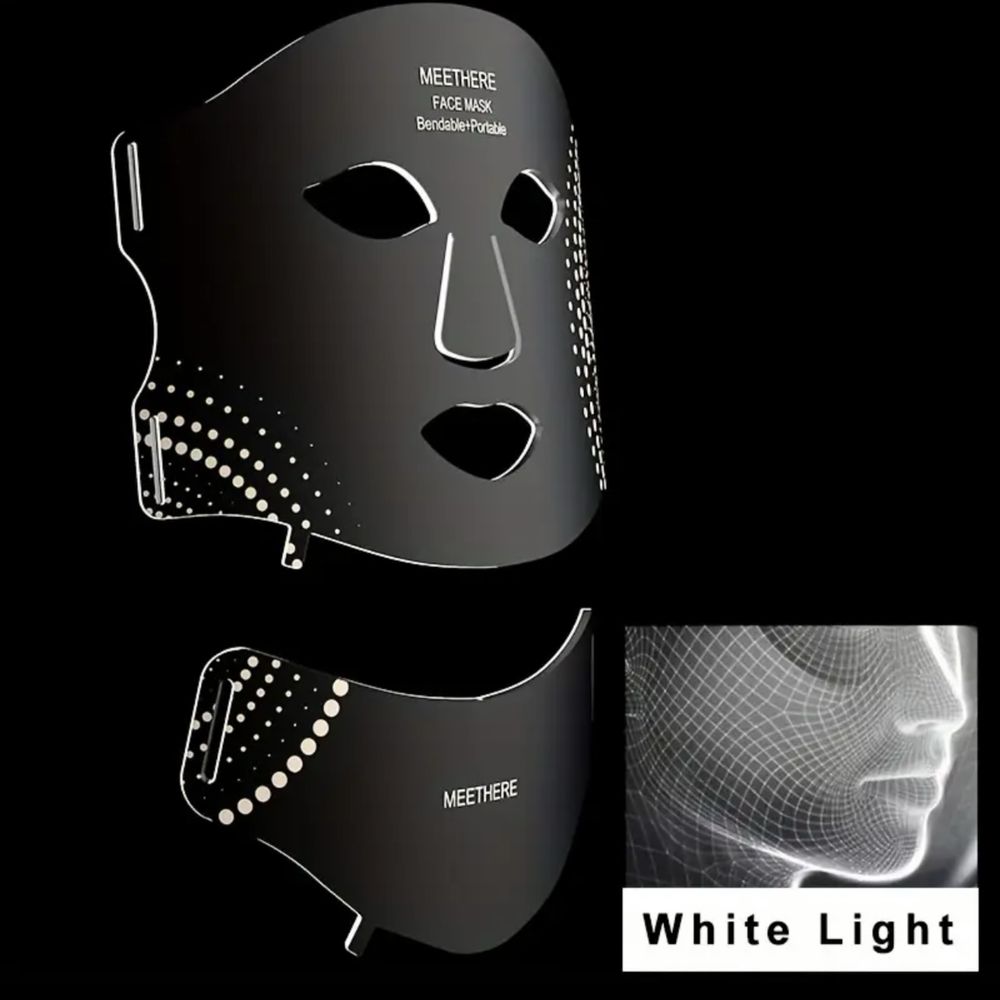 LED Маска за Лице и Шия – 7 Цвята Светлина за Цялостна Грижа за Кожата