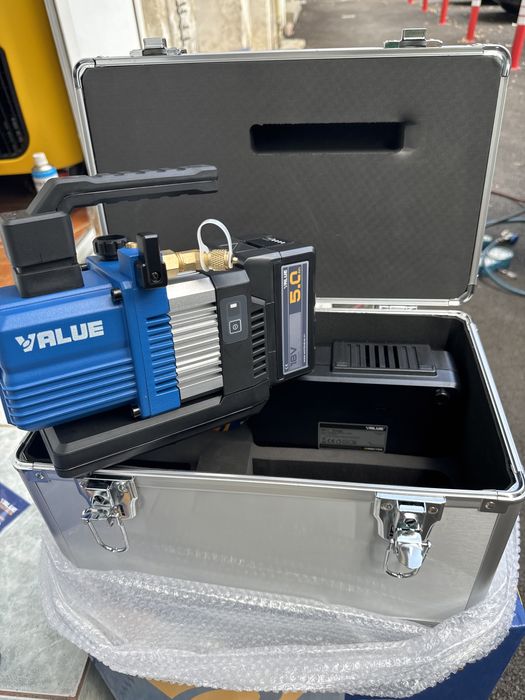 Pompa vacuum vrp-2dli dual stage 23 mic value acumulator freon r32 nou