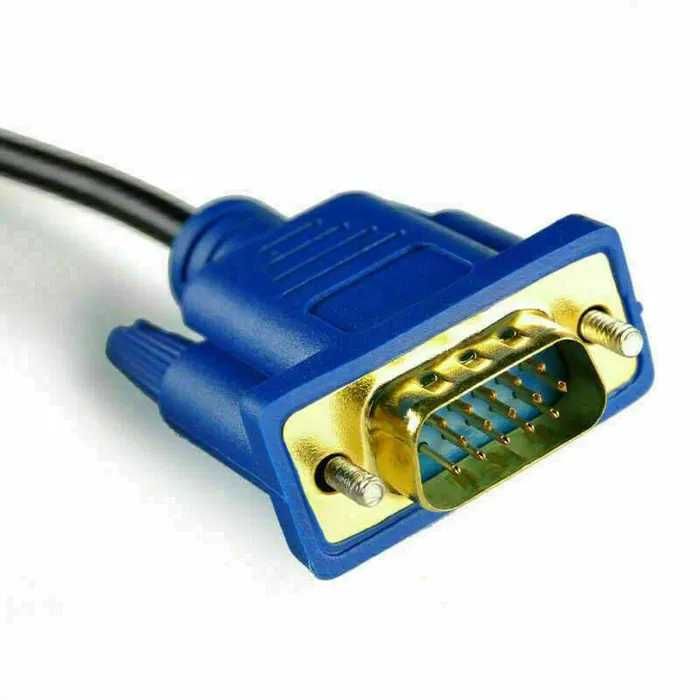 HDMI Male la VGA Male Video Convertor pt PC DVD 1080p HDTV 1m. Nou!