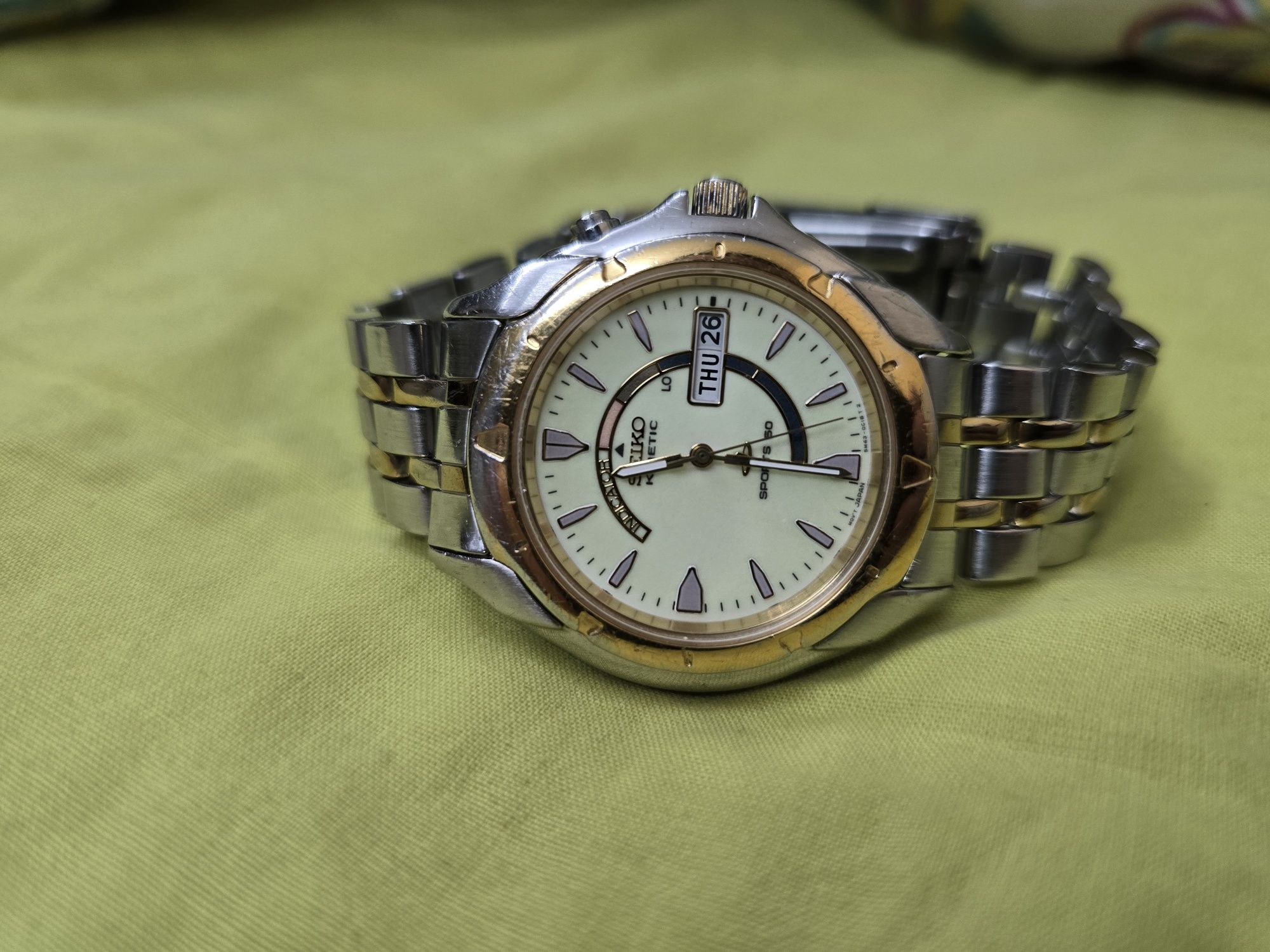 Seiko Kinetic Lumed Dial