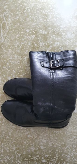 Cizme dama din piele,negre,captusite,masura 36