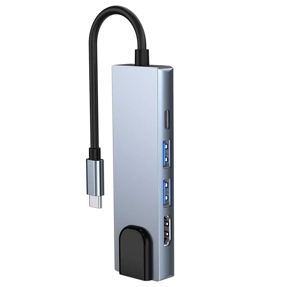 Hub за MacBook 5 в 1, LAN-ETHERNET ,HDMI ,Type C Hub USB-C