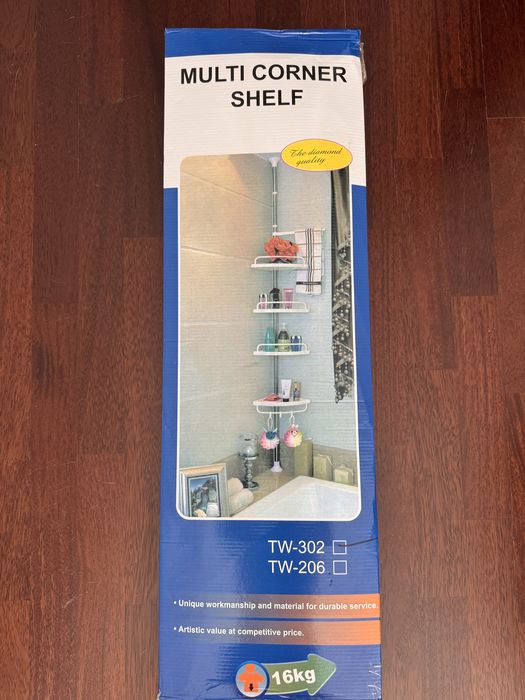 Etajera colt pentru baie si dus 260cm