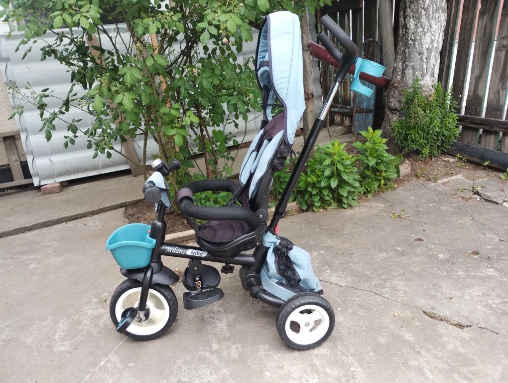Tricicleta Copii pliabila cu șezut reversibil Royale Milano