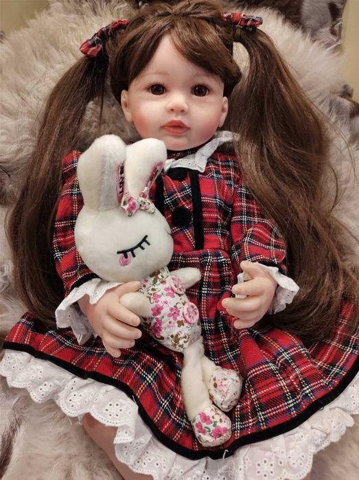 Кукла реборн, реалистична кукла , преродено бебе, reborn baby 55см