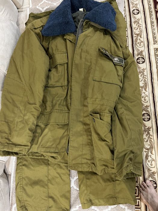 Продам теплый бушлат с утепленными штанами