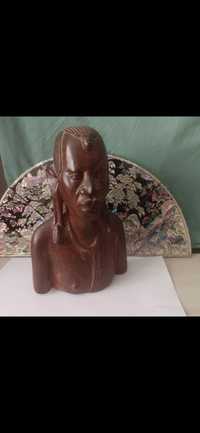 Statueta lemn african , 24 cm H !