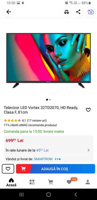 Televizor nou 81 cm