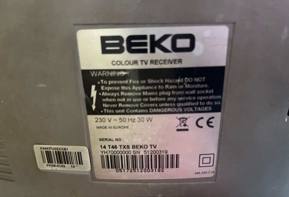 Vand TV Beko folosit