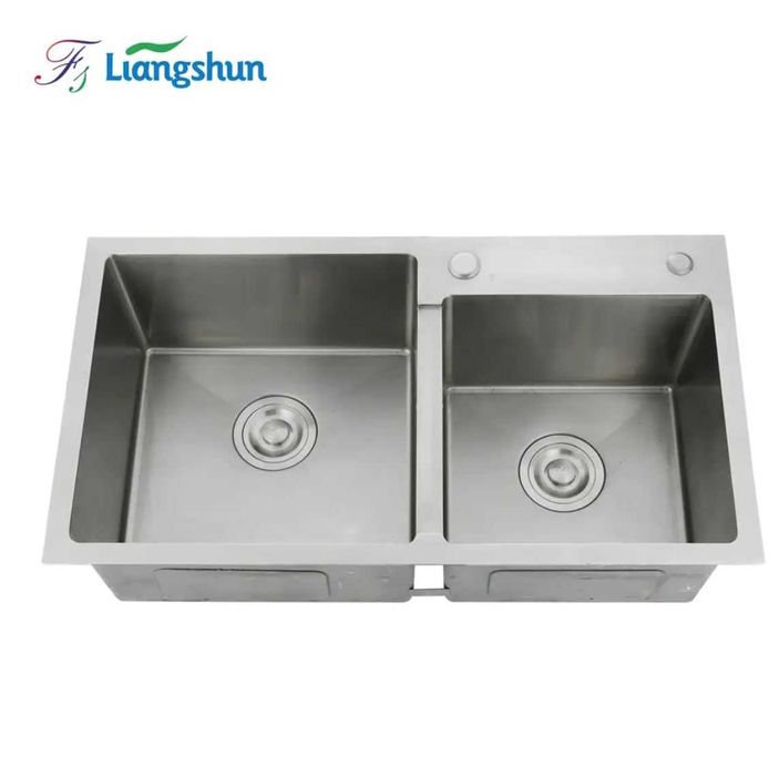 Reducere Chiuveta 2 cuve gold rose 80x45 -TRANSPORT GRATUIT